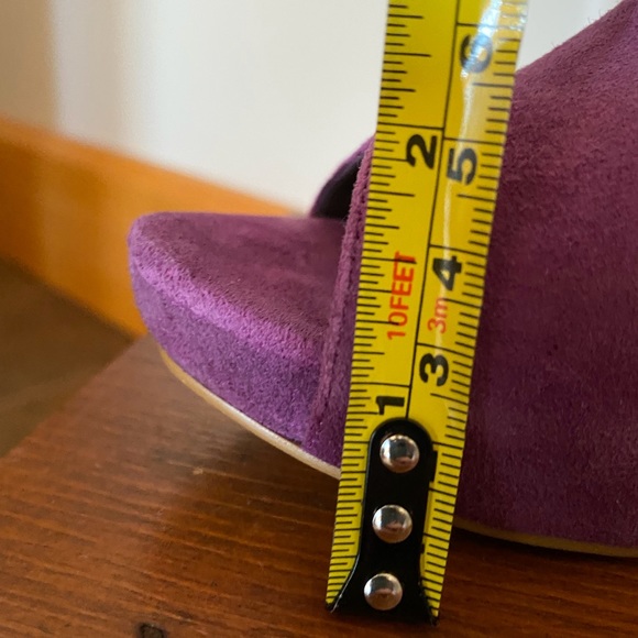 Moda Spana Suede Sling-backs Fuchsia 7 - Picture 4 of 13